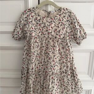 Baby Gap Floral Kids Dress - Cream and Red